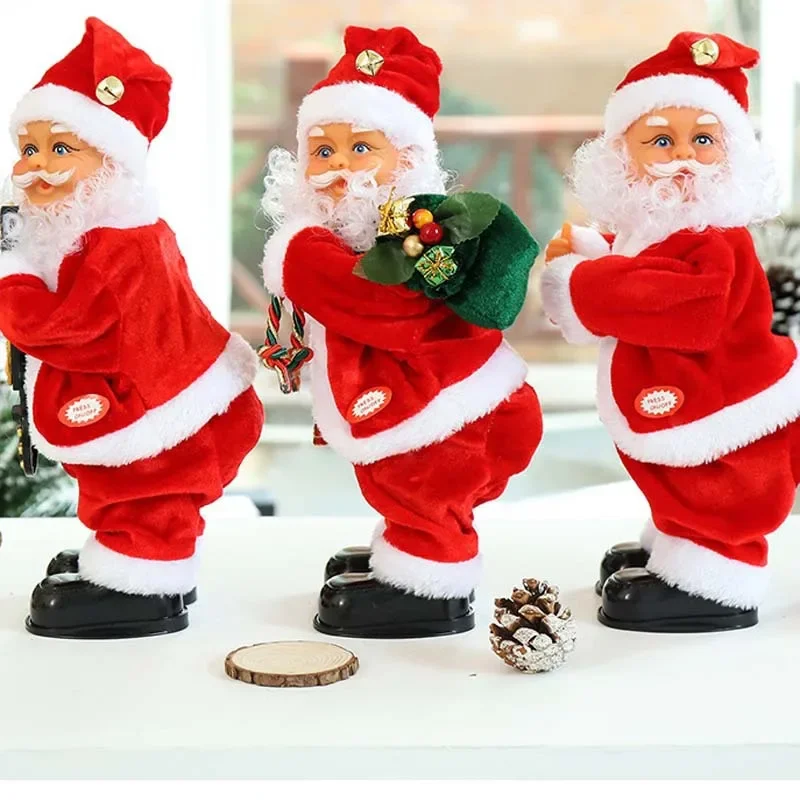 

New Cross-border Electric Twist Santa Claus with Music