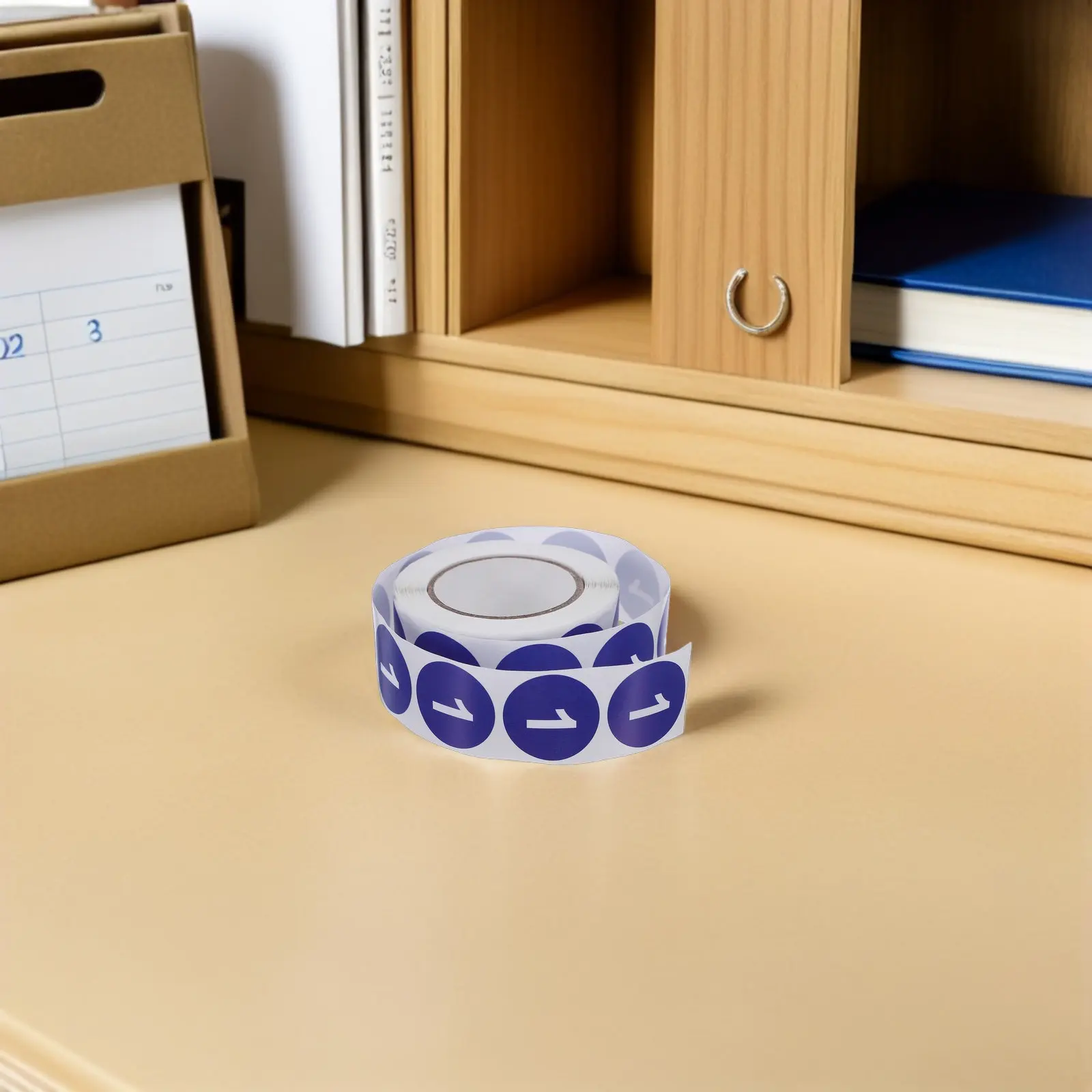 

2500Pcs Self-Adhesive Number Stickers Small Round Number Labels Clear Bold Digits for Inventory Storage Office Classroom