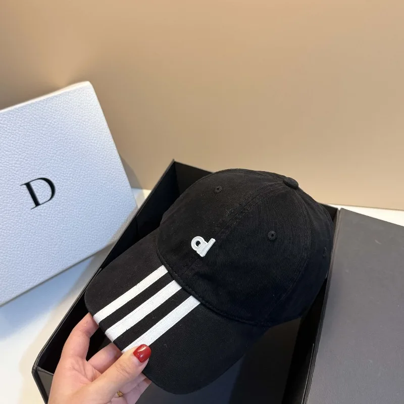 

Summer Washed Cotton Baseball Cap Women Men Black White Contrast Soft Top Unisex Adjustable Fashion Hat Outdoor Free Shipping​​