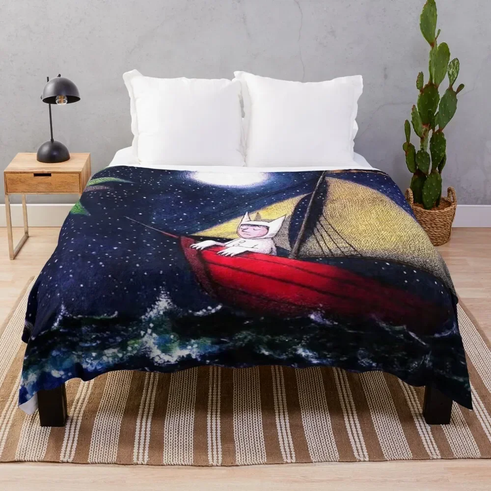 Boat travel, Where The Wild Things Are Throw Blanket Luxury Throw Soft Plaid Warm Sofa Throw Blankets