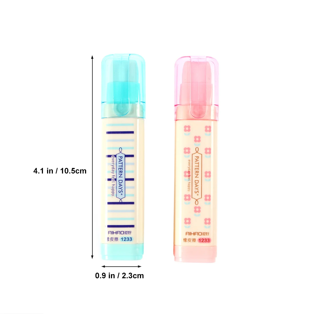 Borradores de lápiz creativos de tres capas, borradores de rompecabezas reciclables no tóxicos para niños, borrador de lápiz de tres capas, 4 Uds.