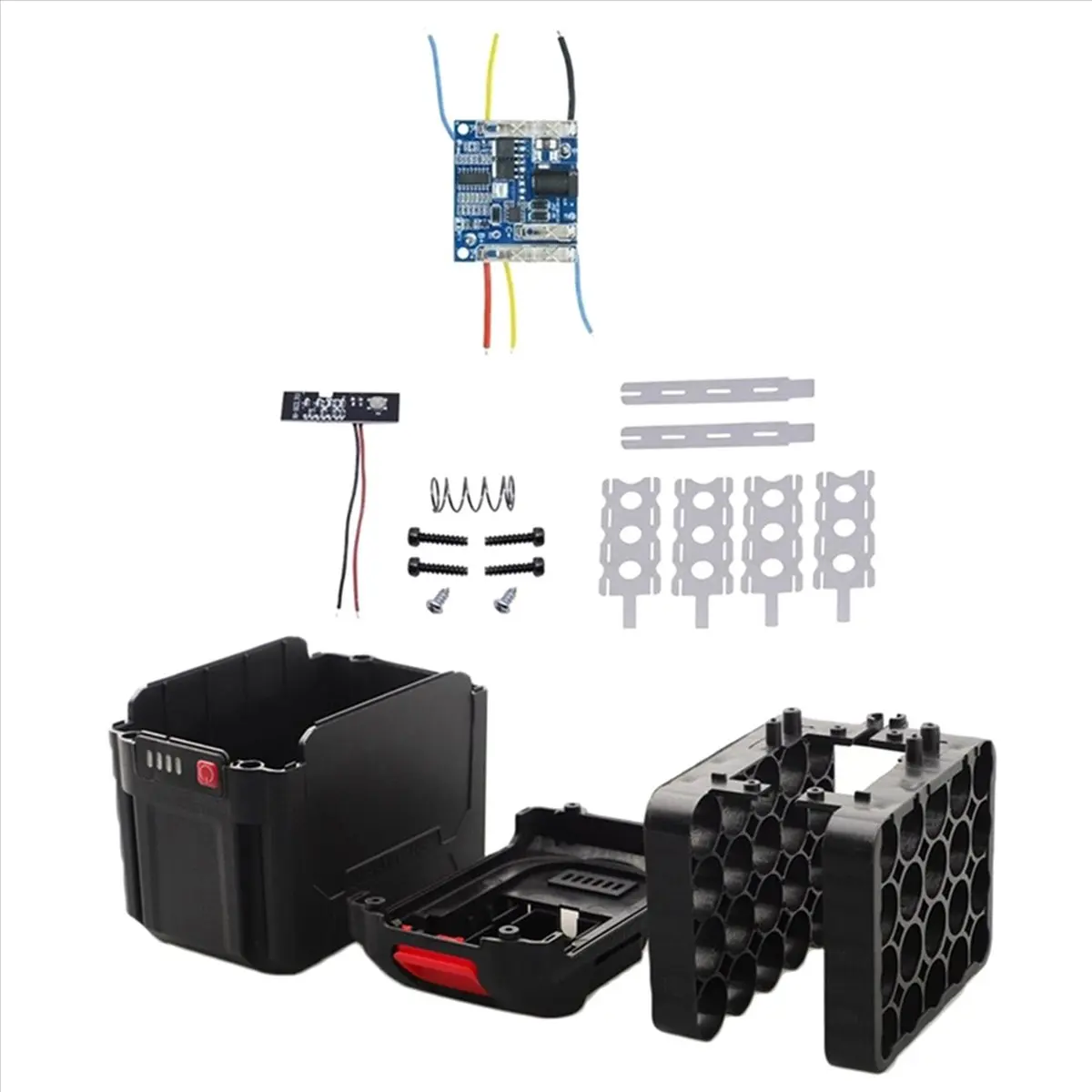 

SEO 4X for Makita-Battery Case Storage Box Shell PCB Charging Board for Makita-Battery Case Power Tool Accessories,20 Cores