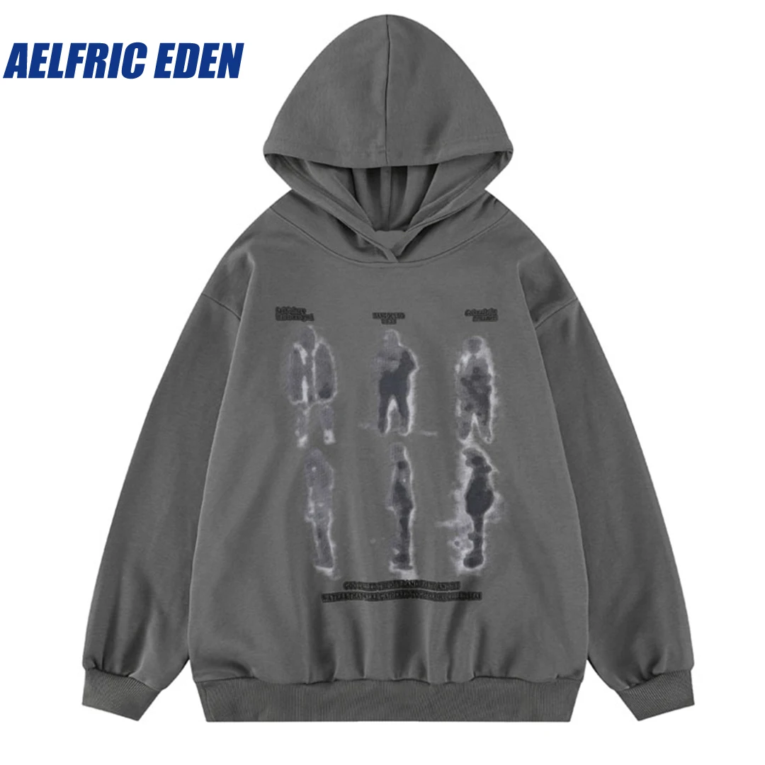 Aelfric Eden Hiphop Hoodie Sweatshirt Streetwear Heren Schaduw Grafische Print Punk Pullover Harajuku Casual Katoenen Hoodies Met Capuchon