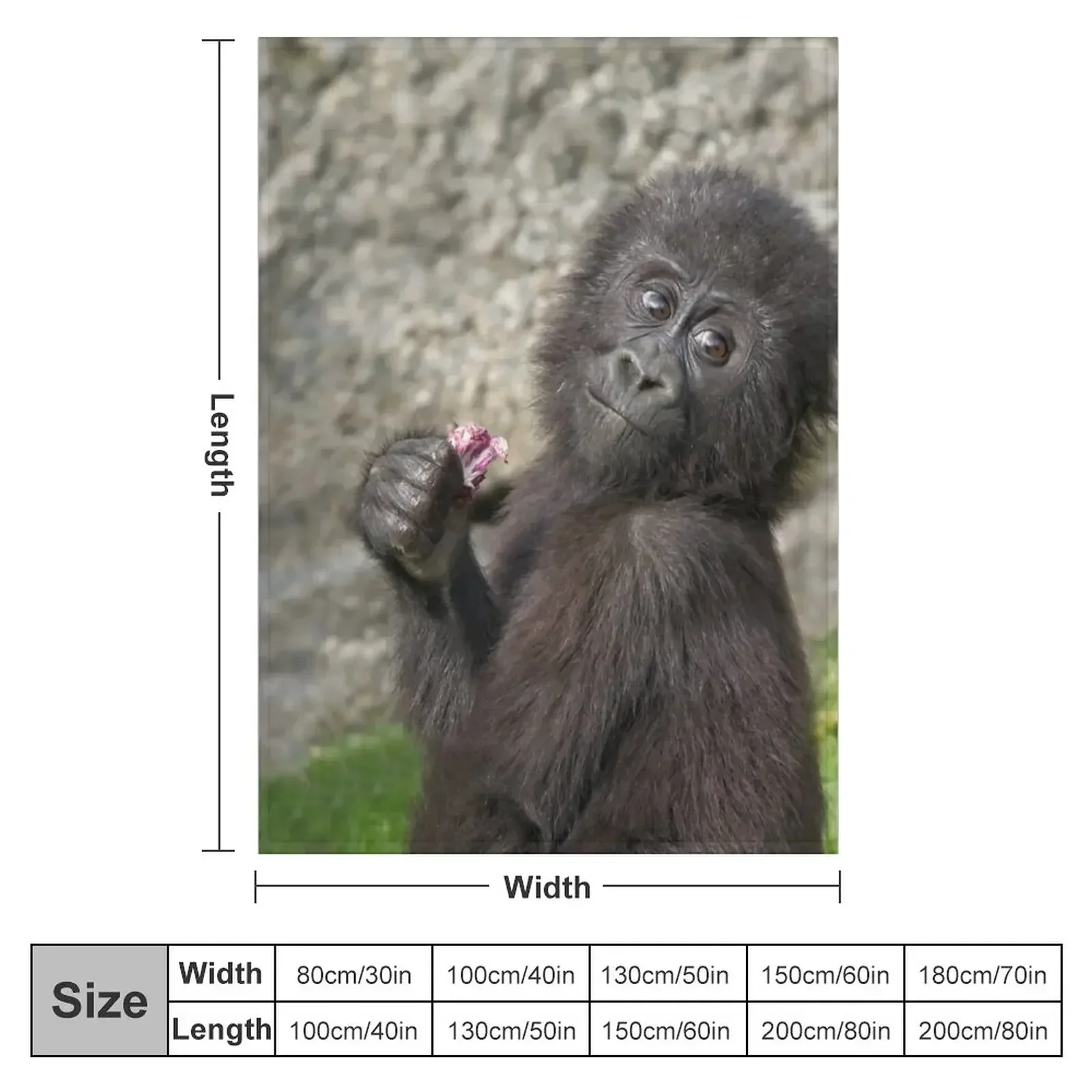 Cute Baby Gorilla Throw Blanket Stuffeds Bed Summer Luxury Hairy Designers Blankets