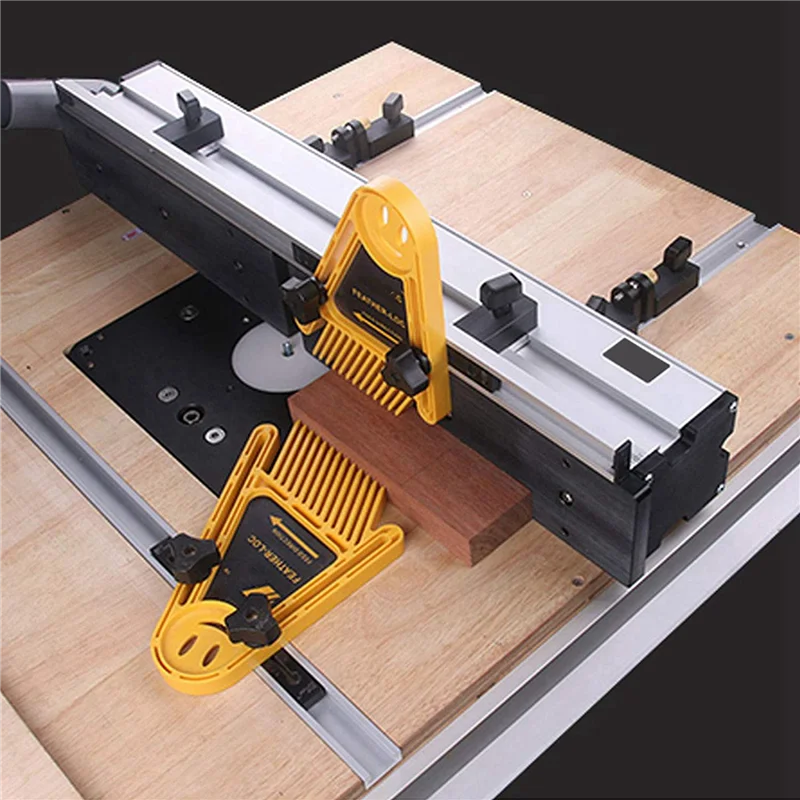 Y17A 2 Set Aluminum Alloy T-Tracks Slot Miter Track And Miter Bar Slider Table Saw Miter Gauge Rod DIY Woodworking Tools