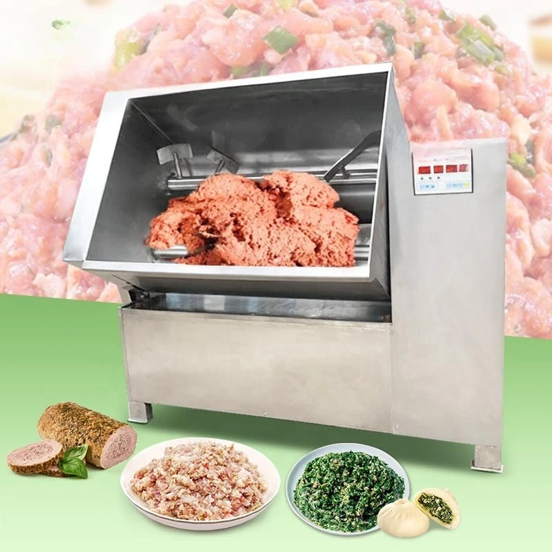 Industrial Electric 50kg Sausage Vegetable Minced Meat Chicken Large Meat Dough Mixer