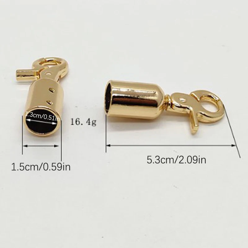 Bag Straps Connector Hanger Metal Buckles For Bags Tassel Cap Clasp Handbag Strap Stopper Cord Hook Handbag Hardware Accessories