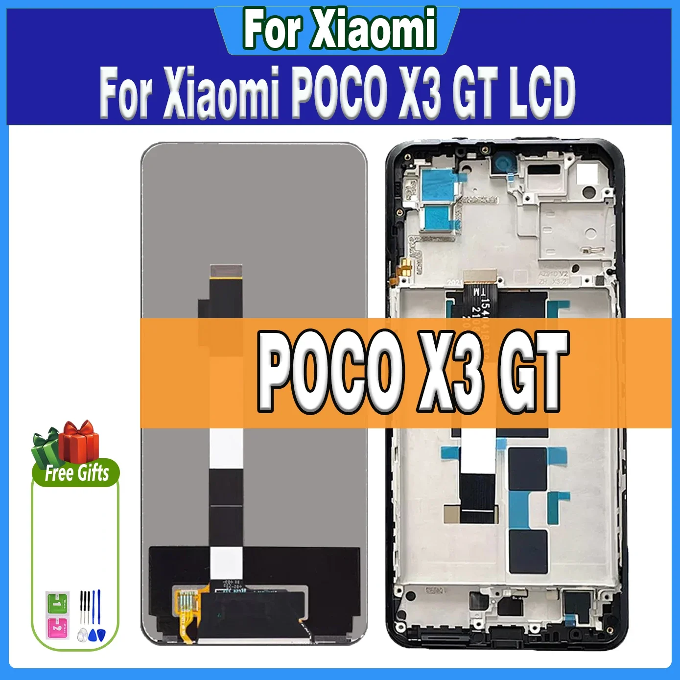 6.6 \'\'LCD per Xiaomi POCO X3 GT Display 21061110AG LCD Touch Screen per POCO X3GT LCD Digitizer parti di ricambio Display