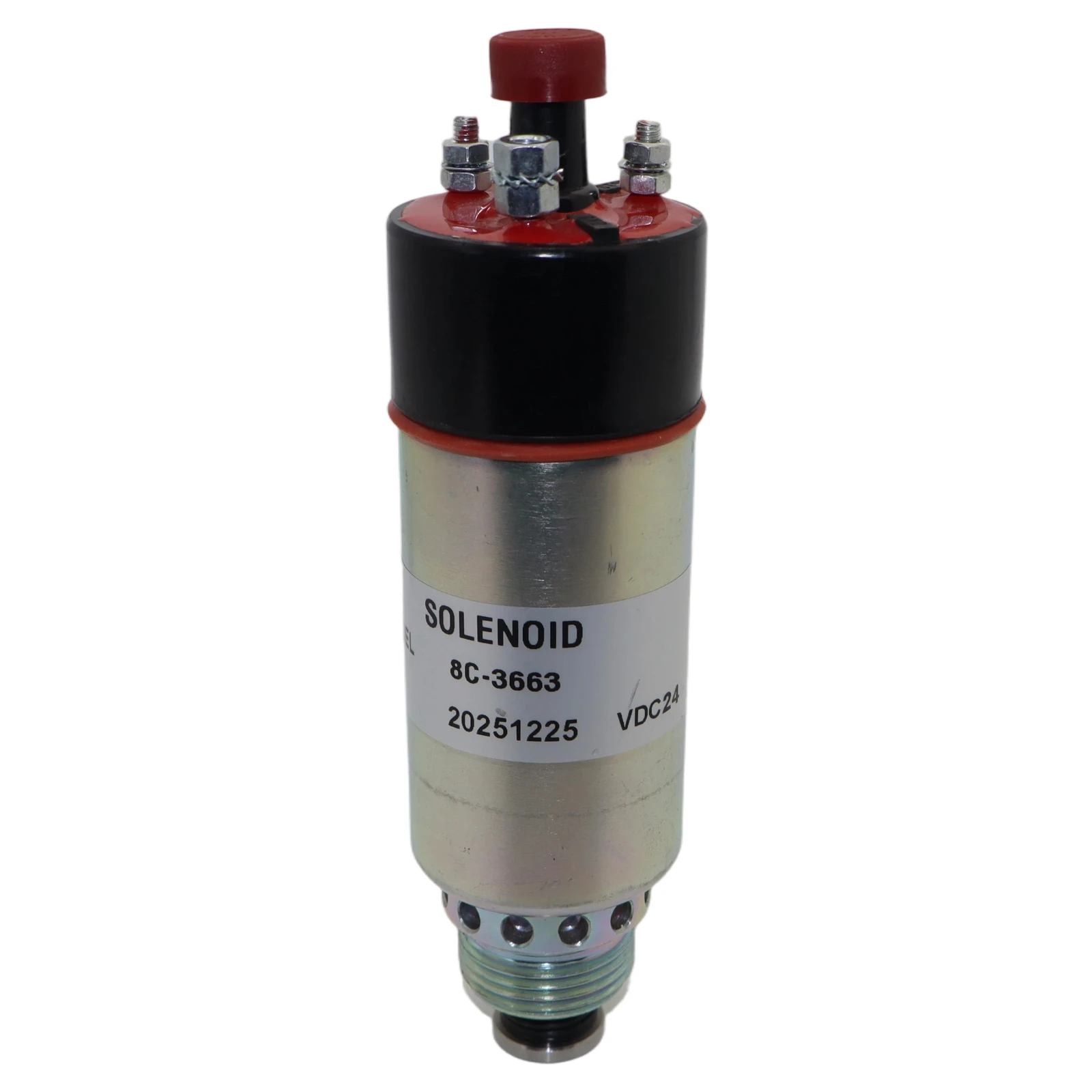 24V Fuel Shutdown Stop Solenoid 8C-3663 8C3663 For Caterpillar CAT CS-533 CS-531 CS-573 CP-563 CS-583 CB-634 CB-434 CS-563