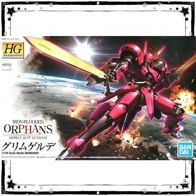In Stock Bandai Gundam Model Kit Anime Figures HG IBO 1/144 Grimgerde Anime Action Figure Collection Assembly Model Toys Gifts