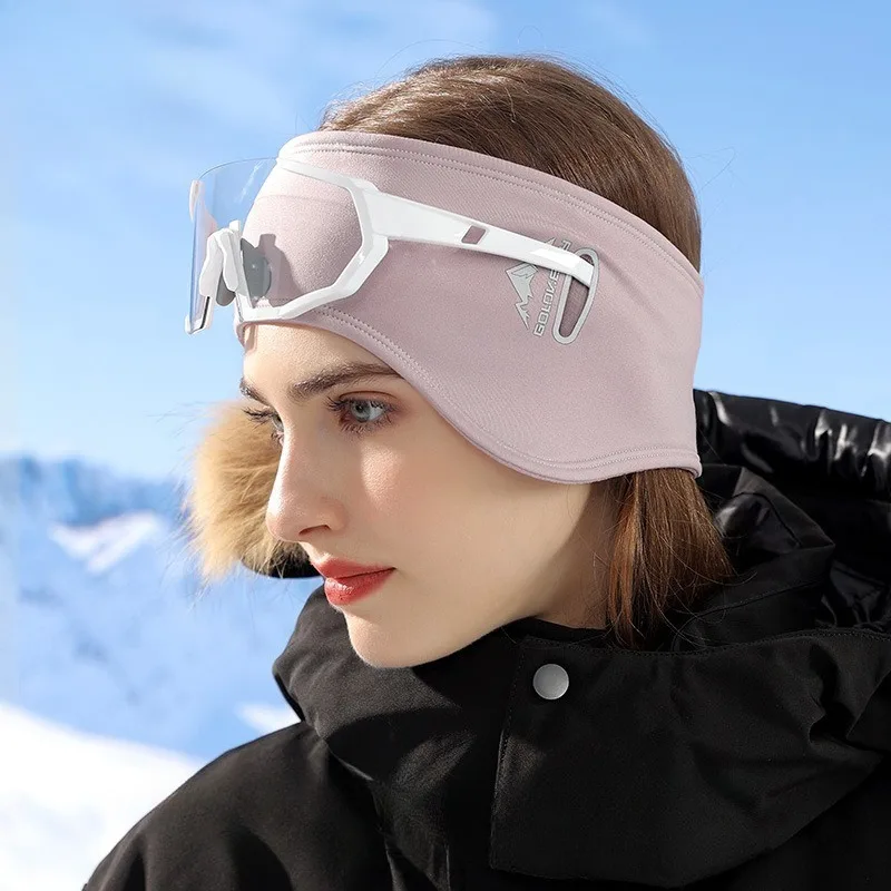 Ears Outdoor Sports Glasses Holes Earmuffs Headbands Dual-purpose Men's and Women's Velvet Warm Windproof and Cold Protection