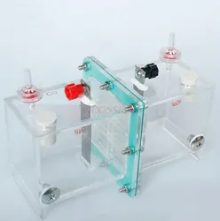 Electrolytic cell demonstrator ion exchange membrane titanium electrode electrolysis experimental equipment