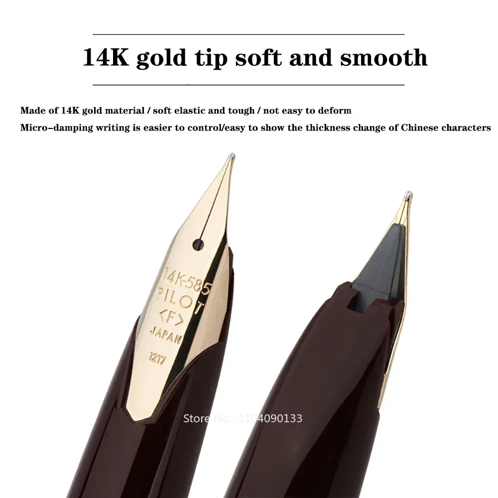 Japan PILOT Fountain Pen 14K Gold Nib 95s Elite 95th Anniversary Engraved Pocket Design Portable Gold Pen High-end Stationery