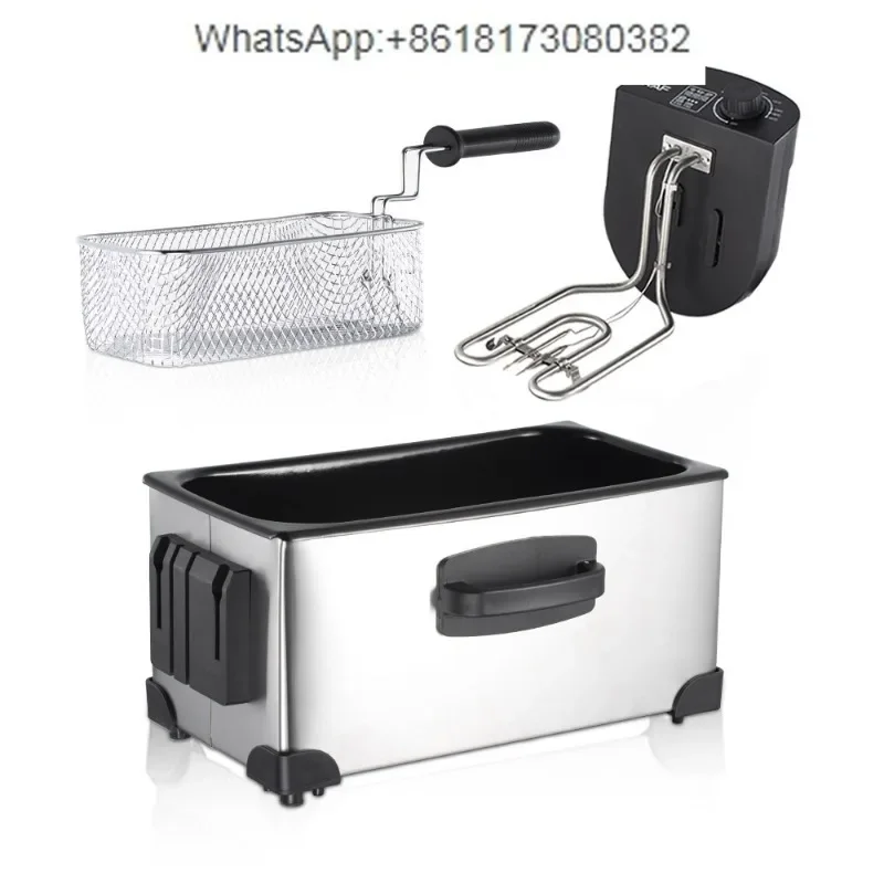 Multifunctional Electric Deep Fryer Stainless Steel Oil Fryer For Home Commercial Use