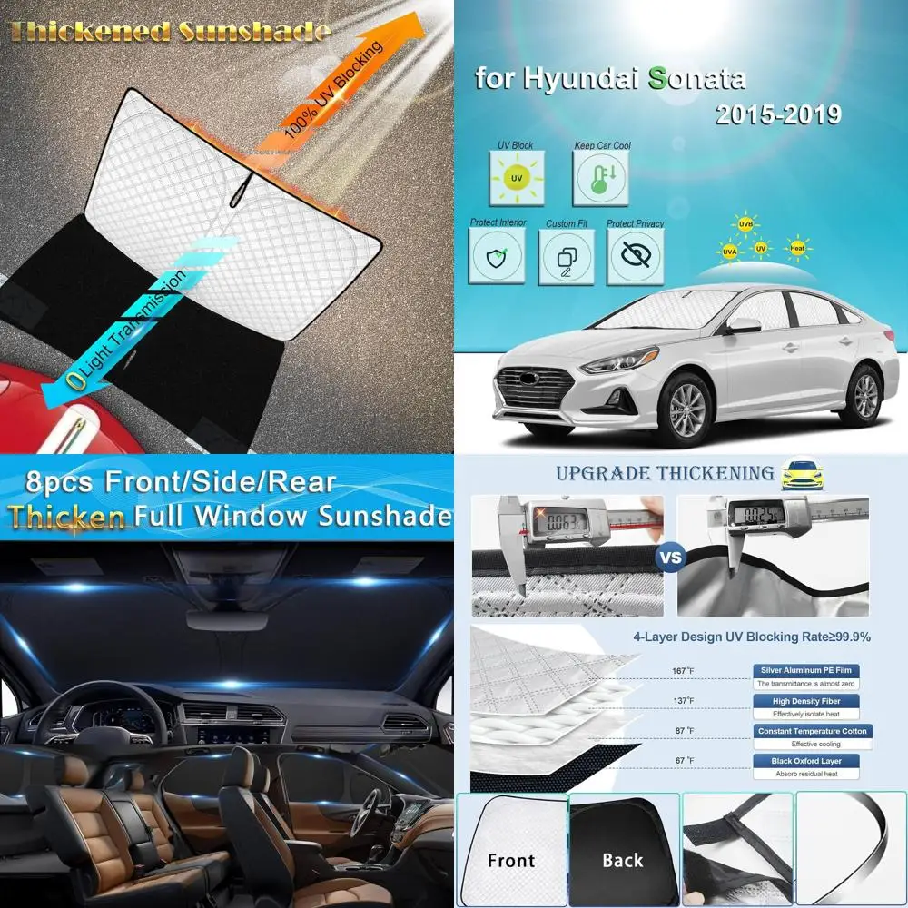 

Изготовленные на заказ солнцезащитные шторы с УФ-блокировкой для Hyundai Sonata 2015-2019, боковые и задние солнцезащитные шторы для кемпинга и защиты от солнца