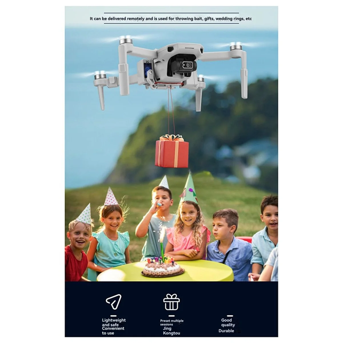 

2025 + система Airdrop Thrower для Mini 2/Mini SE/Mini устройство доставки дрона, диспенсер, аксессуар для дронов с воздушным падением