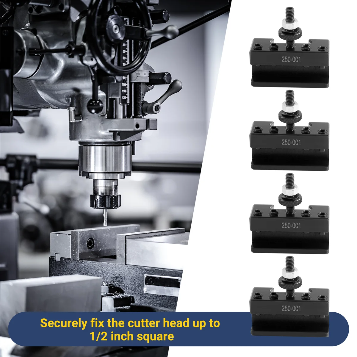 4PC SETS 250-001 0XA Quick Change Tool, Turning Tool Holder Steel Material HOLDER ZJY