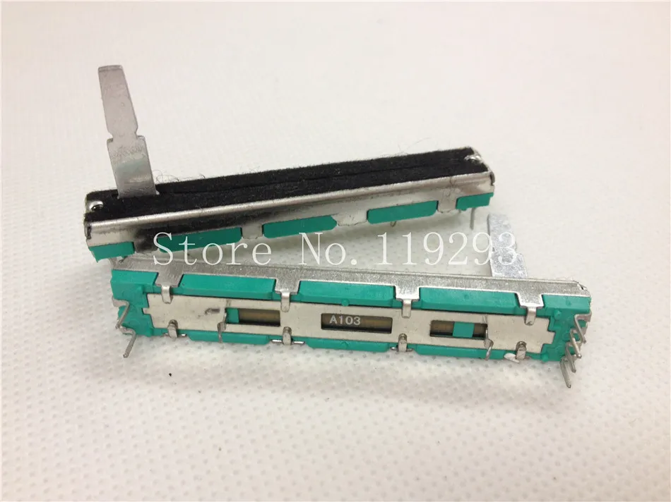 [BELLA] 6 см, 6 см, двойной прямой скользящий потенциометр Behringer 626, специальный DOUBLE A10K A20K A50K, ручка 20 мм-10 шт.