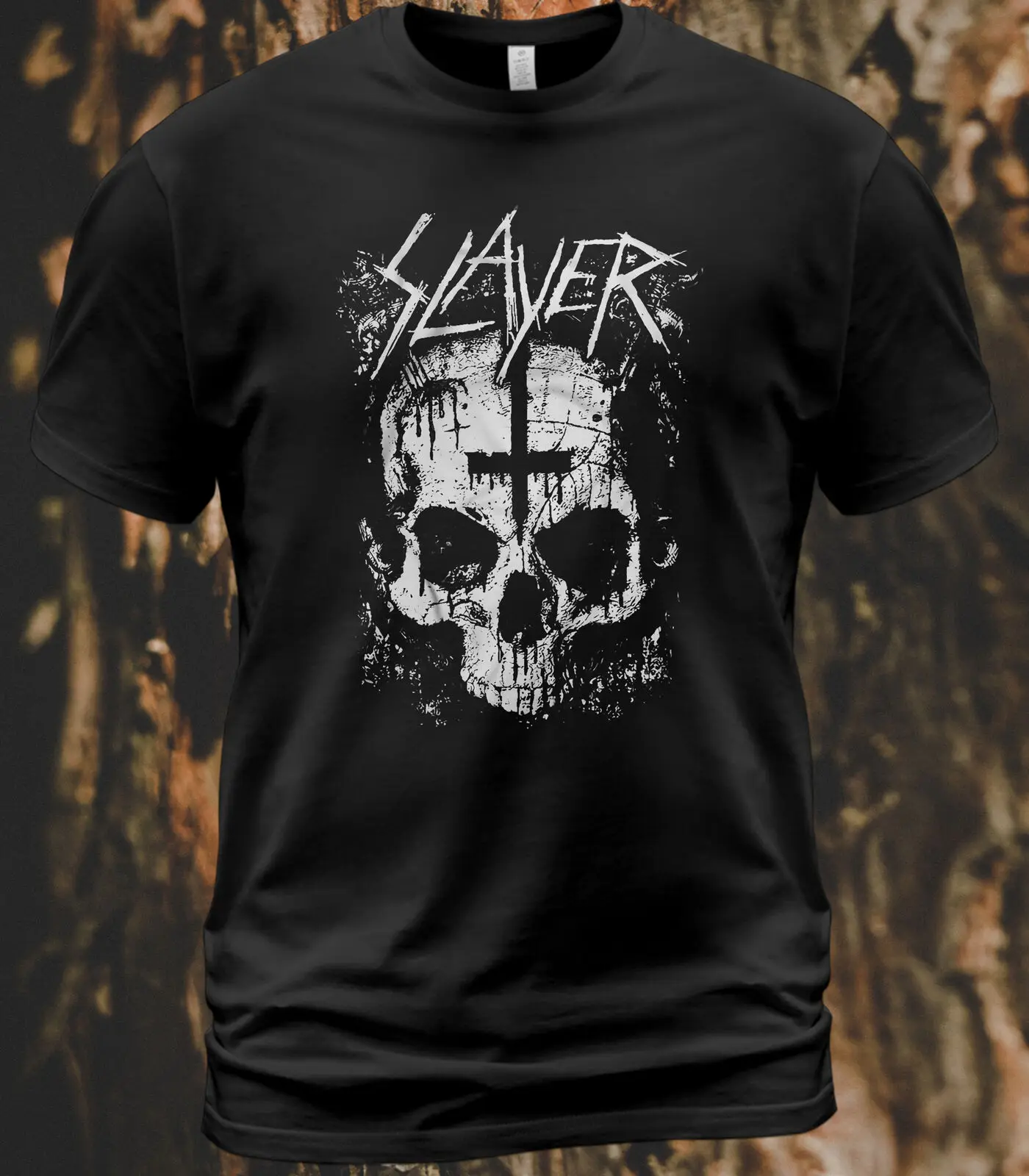 

Cotton T-Shirt Slayer Undisputed Attitude Tee Kerry King Tom Araya Paul Bostaph