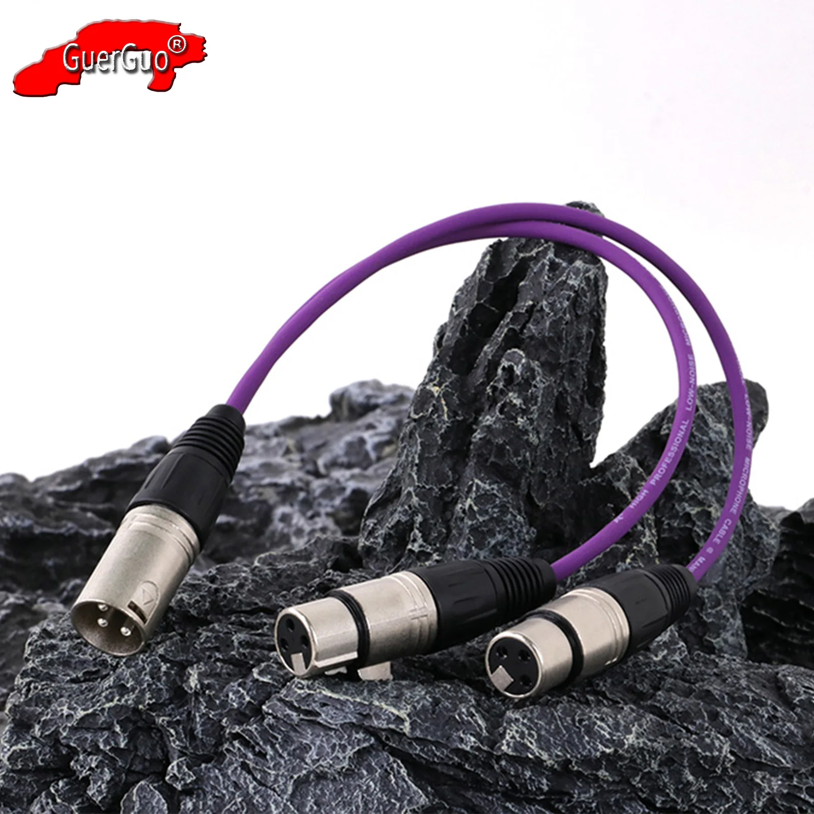 

XLR Splitter Cable Adapter 3Pin XLR Male to Dual 3Pin XLR Female Converter Audio Extension Cord for Speaker MIC Mixer Amplifier