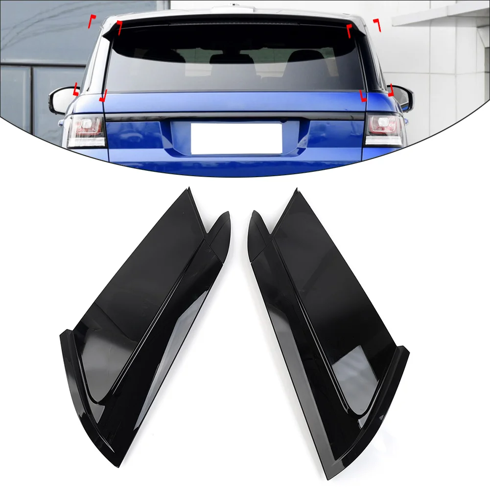 1Pair Glossy Black Car Rear Outside D Pillar Finish Molding Trim Left & Right For Land Rover Range Rover Sport 2014-2022