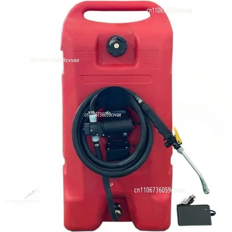 14 Gallon Portable Gas Tank on Wheels Fuel Storage Fluid Diesel with Pump