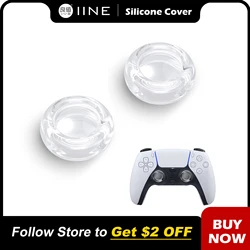 lINE Transparent Thumb Grip Caps Compatible with PS5/XBOX/Switch Pro Controller Protective Joystick Liquid Silicone Material