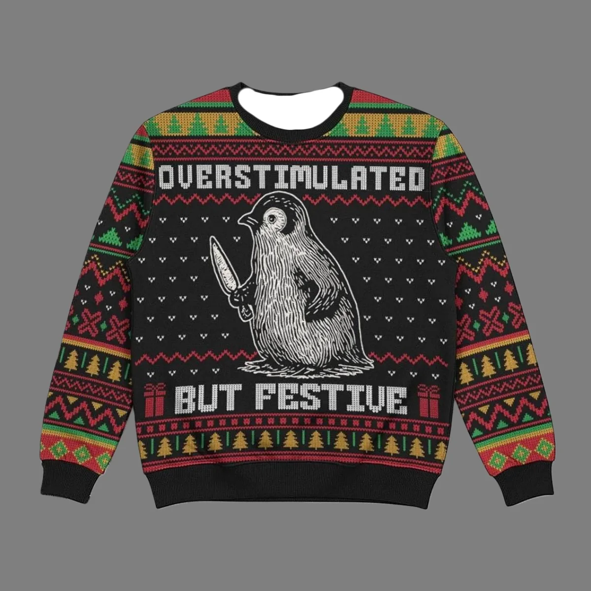 جديد محاكاة ساخرة التباين لطيف البطريق "سترة قبيحة حفلة عيد الميلاد هوديي المتضخم الأسرة الكبار الخريف والشتاء أعلى 25/26