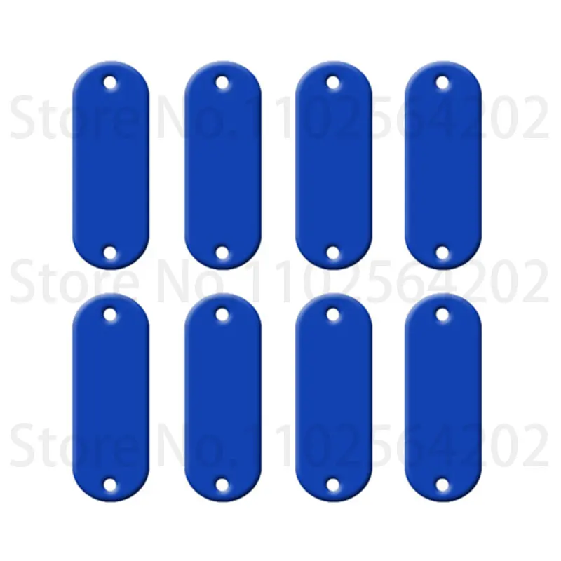 GEKTIMER 100 Pieces Aluminum Identification Tags Keychain 9