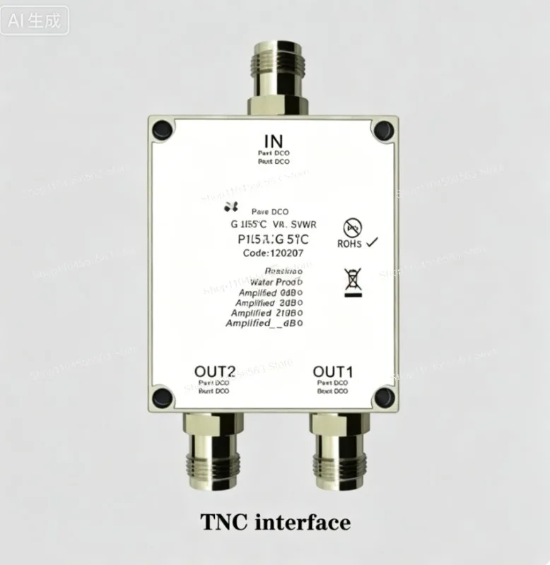 MGS12 GNSS Power Splitter 1-to-2 Port (GPS/Beidou) Compatible with TNC, N, SMA Connectors