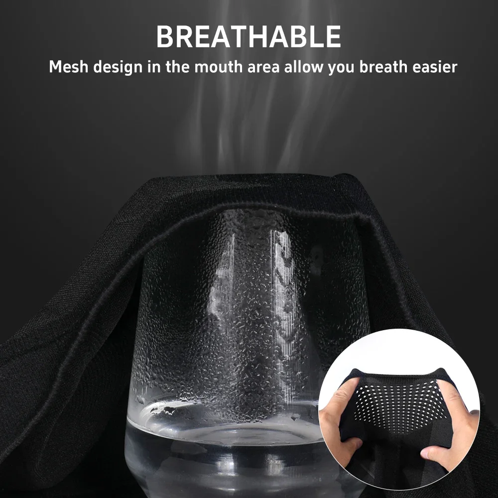 Breathable Motorcycle Balaclava Face Cover Winter Ski Mask Windproof Helmet Liner Stretchy Cycling Bike Scarf for Men Women view 3