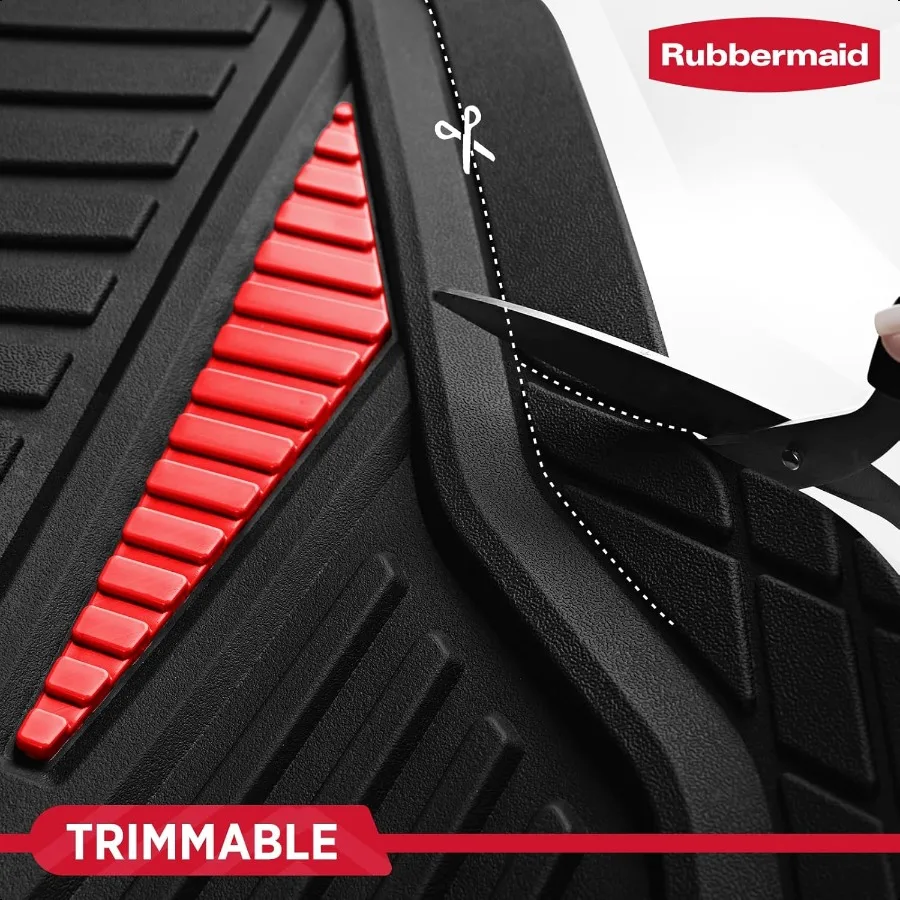 Car Mat Full Set Universal TrimtoFit HeavyDuty Car Floor Mats 4Piece Set for All Weather Protection Durable Rubber Mat for Cars