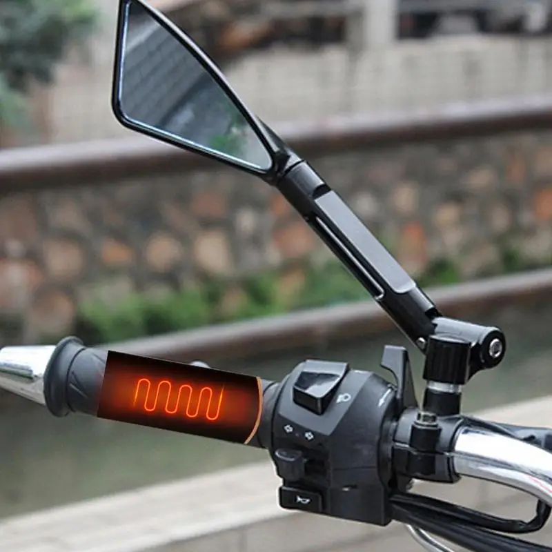 Heated Grip Cover Adjustable Handlebar Grip Heater Non-slip Hand Grip Heater USB Heated Winter Heat Shrinkable Handlebar Warmer view 6