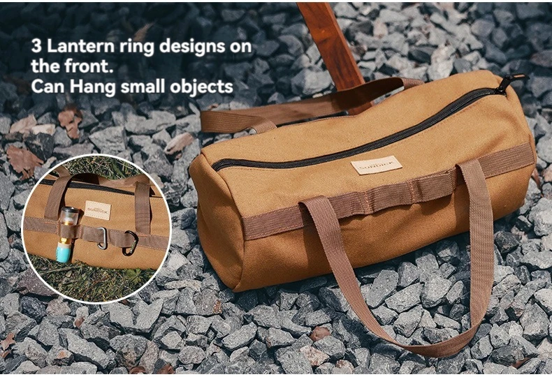 Große Kapazität Handtasche mit Verdicktem Zylinder für Camping-Zeltheringe, Kleinkram und Werkzeugorganisation – Detail 10