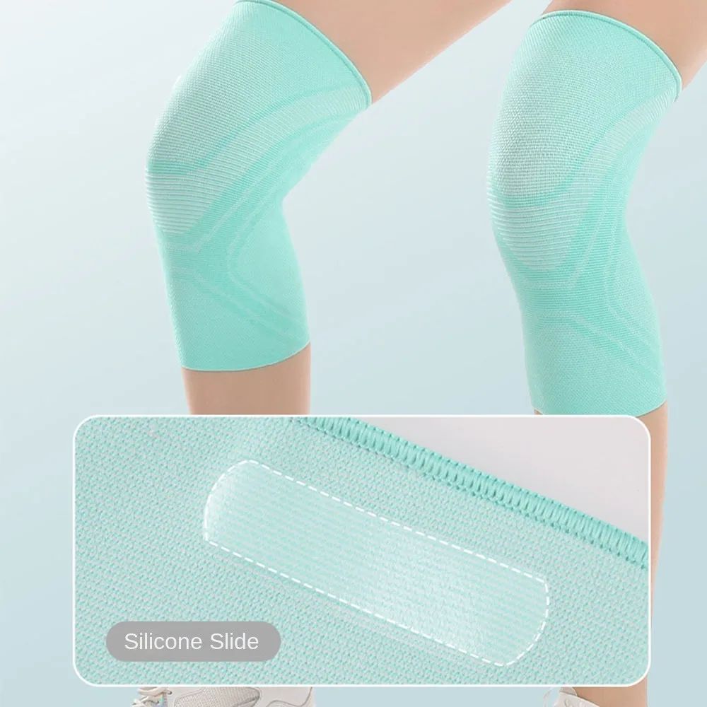 Four sided Elastic Sports Knee Pad Patella Protector Wear-resistant Knee Support Sleeves Sweat-absorbing Knitted Nylon