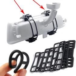 Envoltura de amarre de cables de silicona Universal para coche, espejo retrovisor, grabadora de conducción, vendaje fijo, correa de cremallera de sujeción de Cable automático