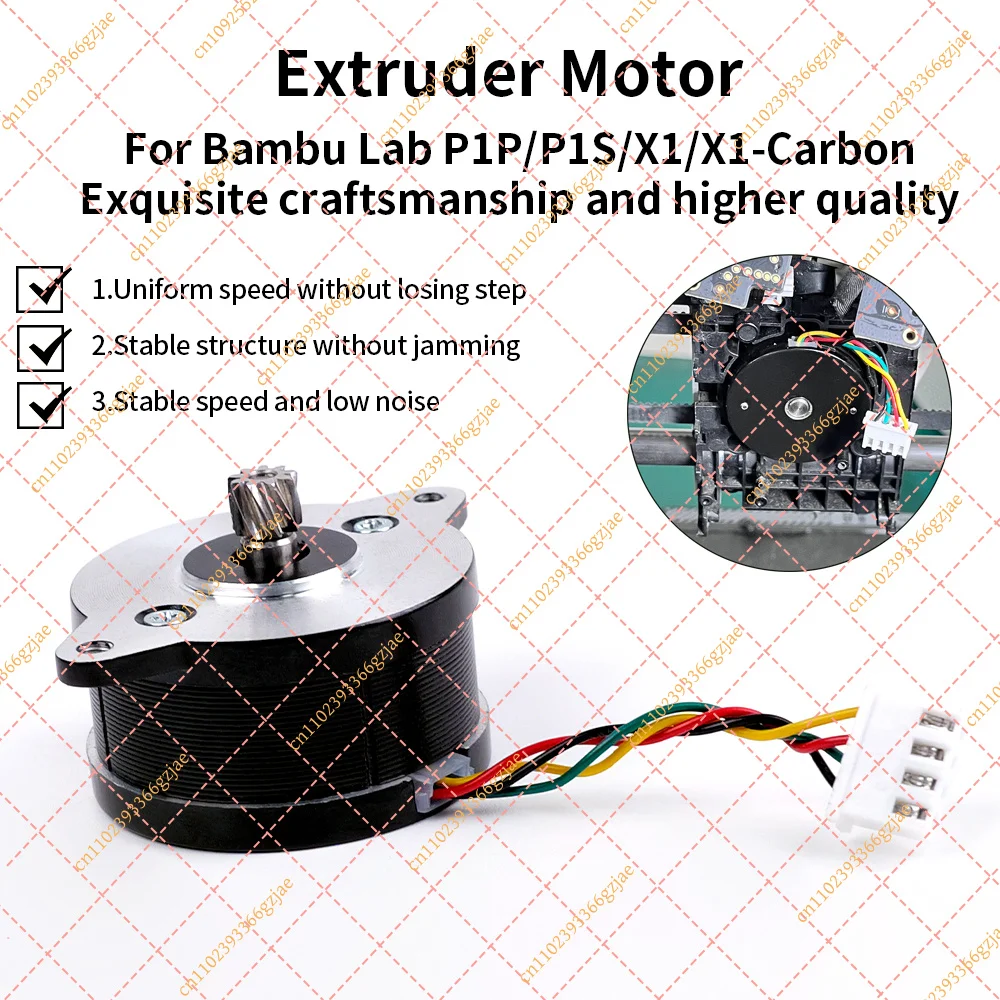 KLF For Bambu Lab X1/P1 Series Extruder Motor 36 Circular Stepper Motor 9 Tooth Helical Gear for Bambulab X1/X1C/P1P/P1S