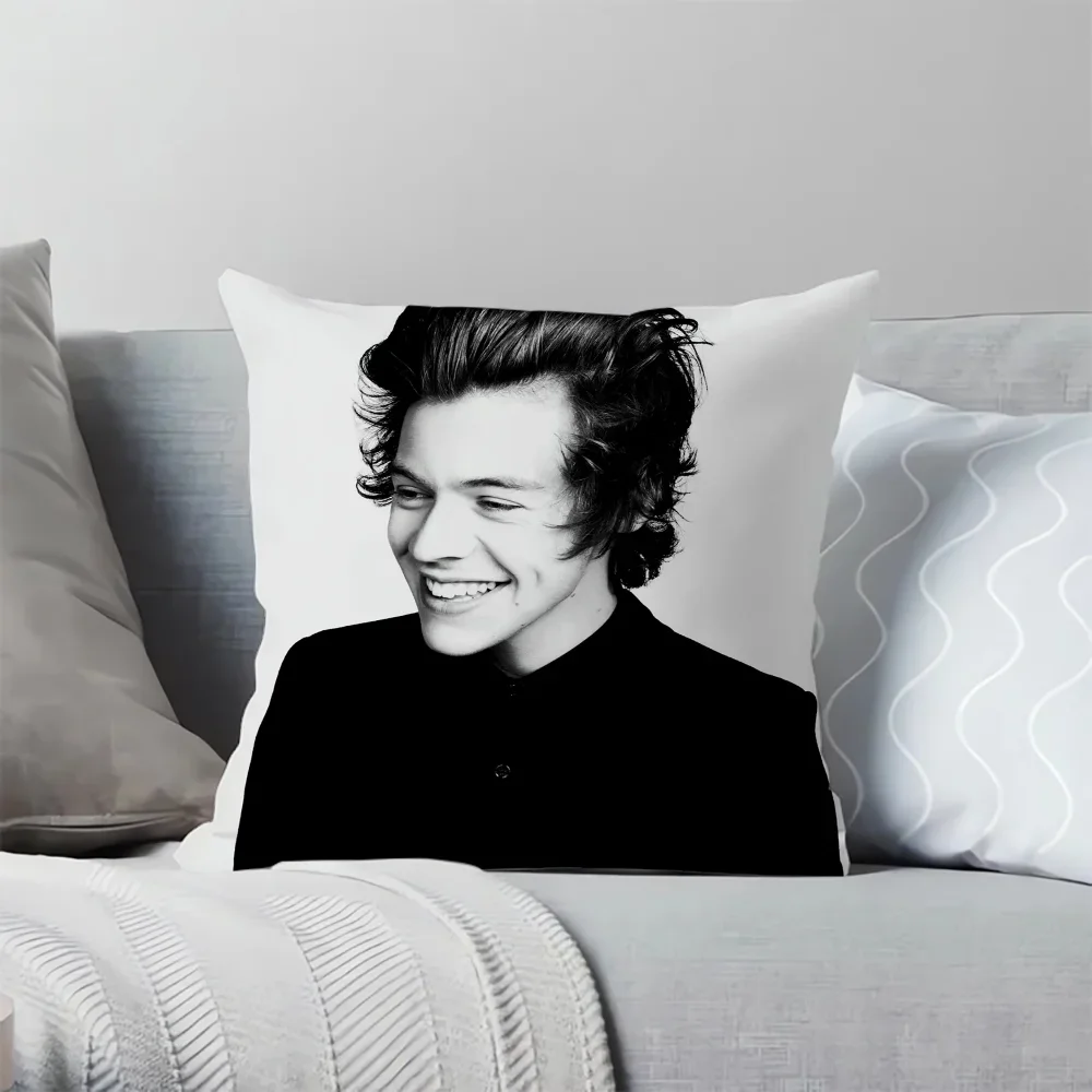 Pillowcase 45*45 H-Harry Styles Chair Cushion Cover 45x45cm Ornamental Pillows for Living Room Decorative Pillowcases 40x40