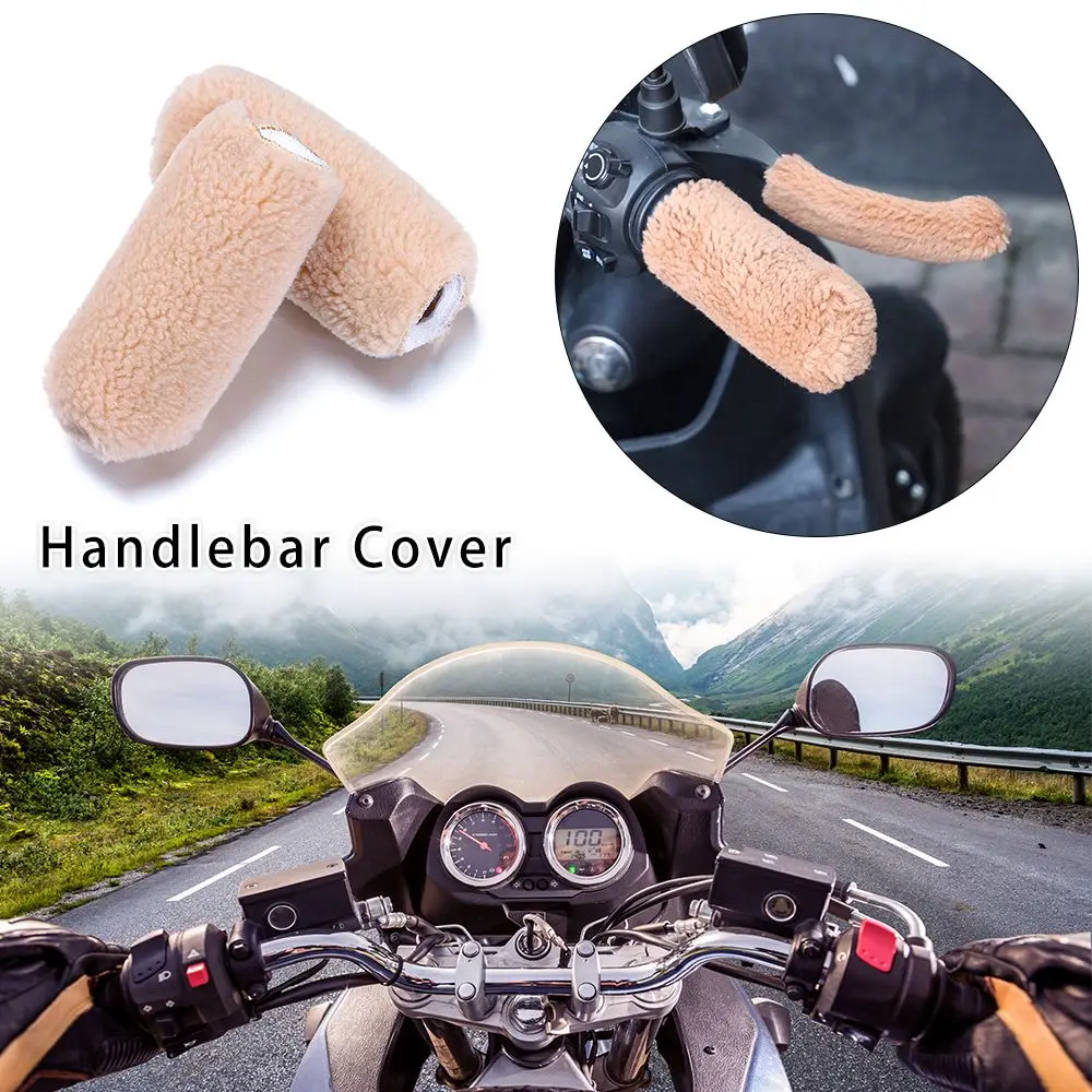 

2Pcs Windproof Winter Warm Motorcycle Protective Case Motorcycle Handle Cover Electric Bike Gloves Grips Cover Handlebar Muff