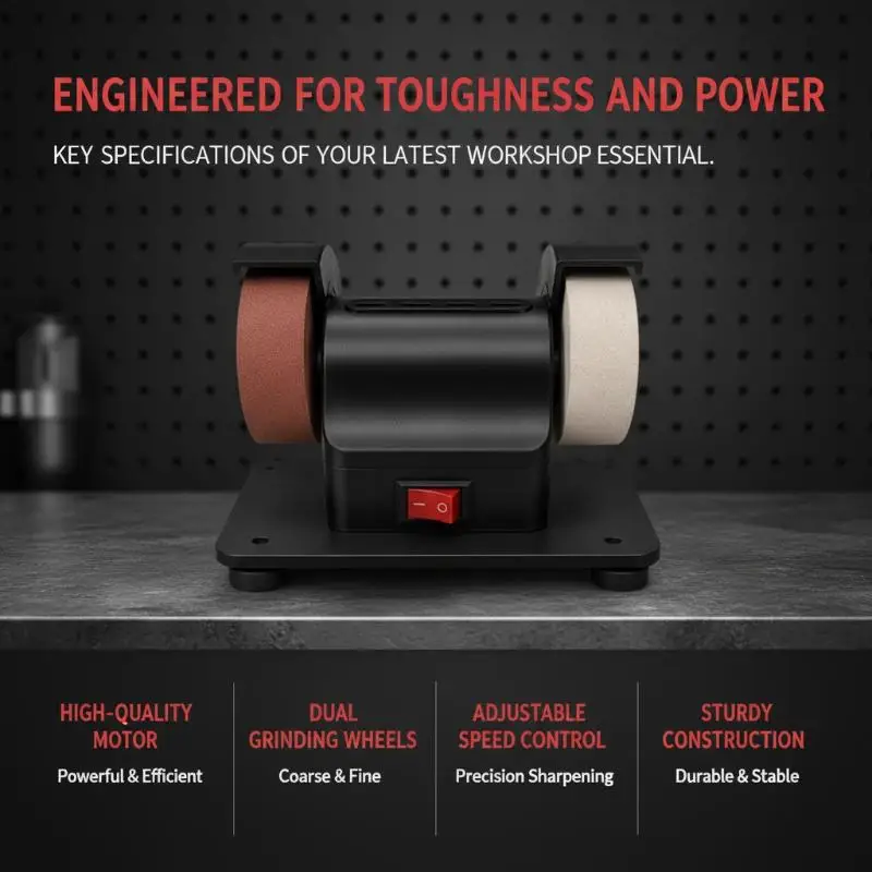 Tabletop Grinding Polishing Machine Small: 1Pcs Grinding Wheel Household Knife Sharpener