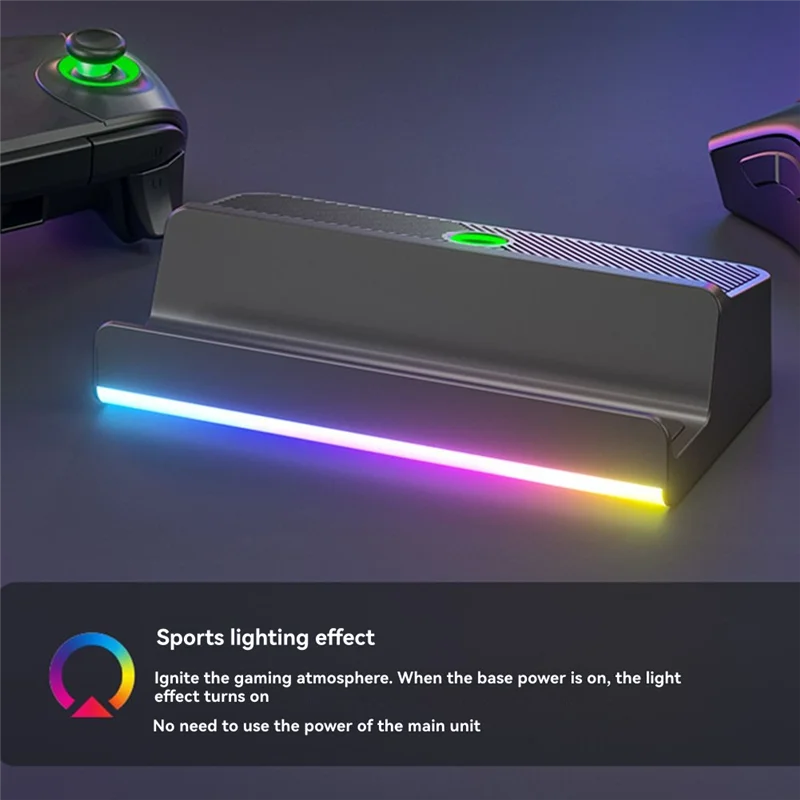 REPLA-Voor Steam-Deck gameconsole Compatibel dockingstation RGB-standaard - Compatibele videoadapter USB Type-C oplader