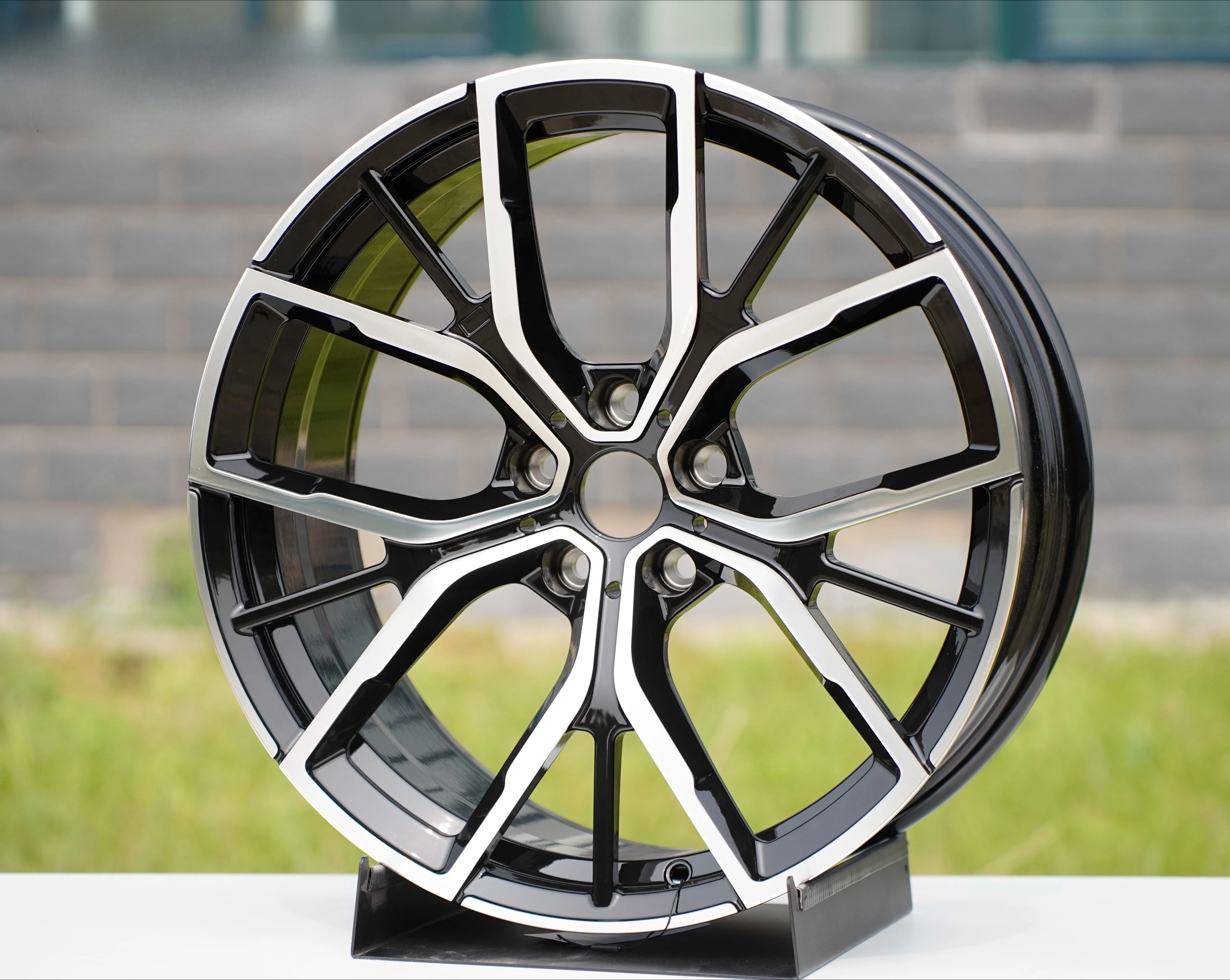 New 20x11 5x115 Forged Performance Alloy Multi Spoke for Challenger Widebody Hellcat Black Machined Rim Camaro for