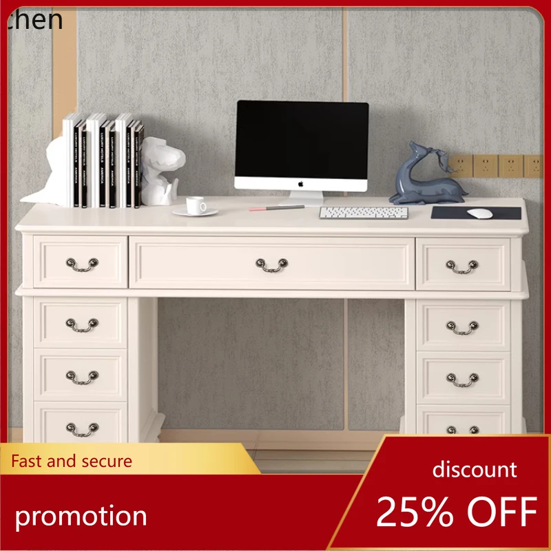 

CZ весь светильник из цельного дерева, роскошный компьютерный стол, письменный стол, украшения комнаты, аксессуары для стола