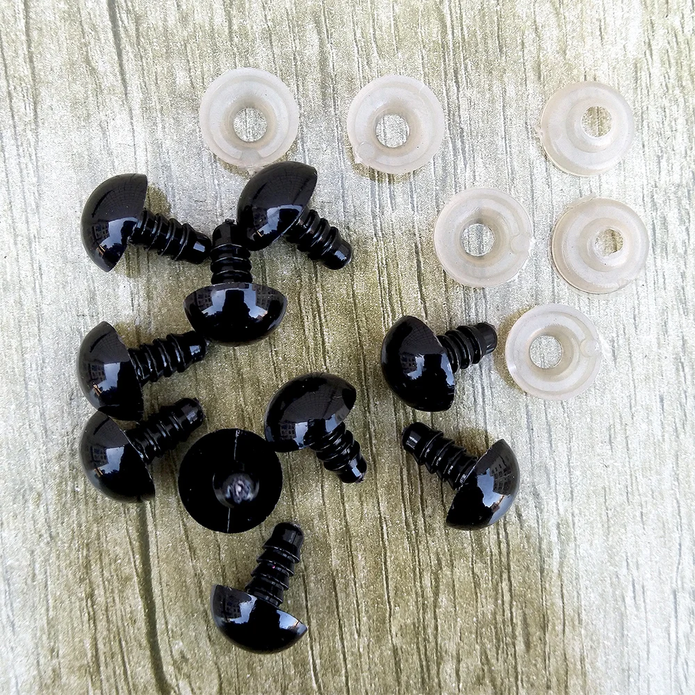 100pcs 8/10/12/14mm Alakítható Biztonság szeme számára toys diy Bekever méret Horgol Állat Feltűnően néz számára Babaarcú de nem okos nő toys amigurumi accessor