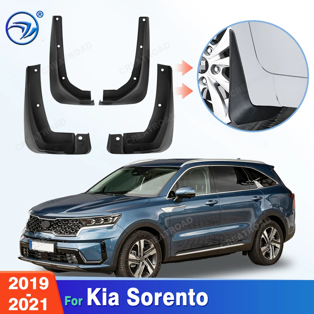 For Kia Sorento 2019 2020 2021 Fender Mudflaps Splash Guards Mudguards Mud Flaps Car Accessories