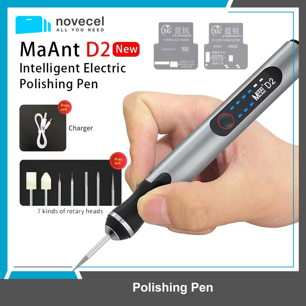 MaAnt D1 D2 Intelligent Charging Grinding Pen Polishing Grinding Cutting Drilling Carving Disassembly Face Lattice Cutting Tools