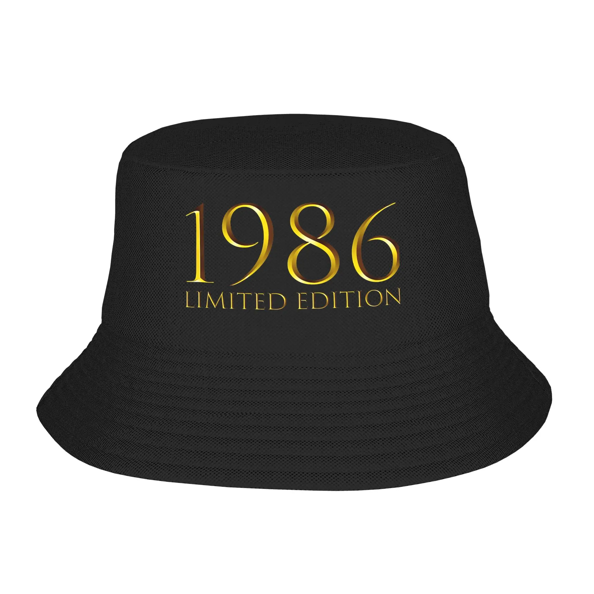 Unisex Harajuku Bucket Hat 1986 Limited Edition 40 Years Old 40th Birthday  Merch Bob Hats For Picnic Headwear UV Protection