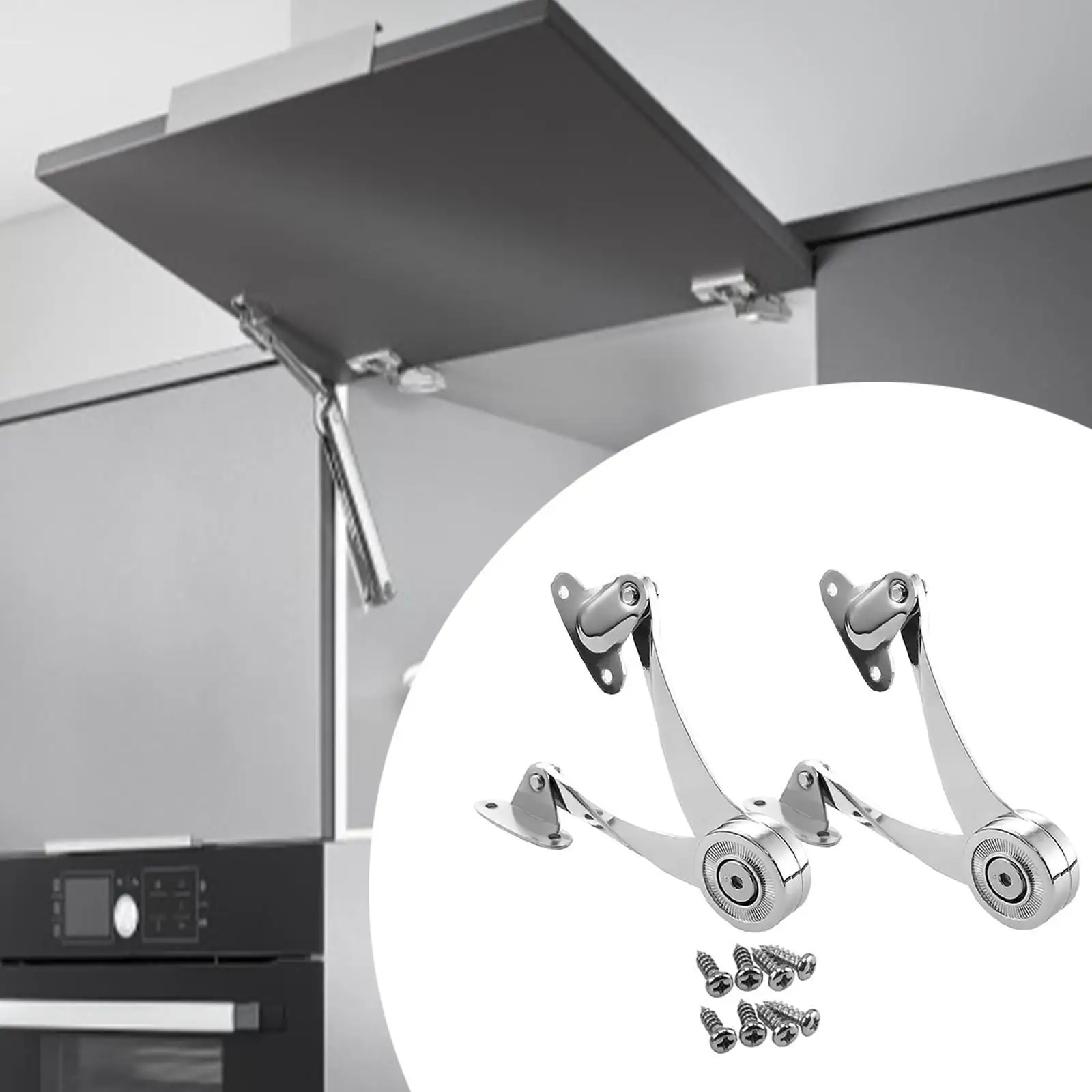 Heavy Duty Lid Support Hinge Max Support 40lb Versatile Soft Close Folding Lid Stay Hinge for Cabinet Wardrobe Toy Chamber