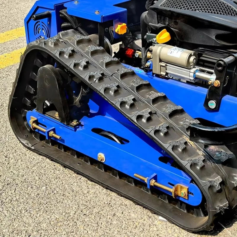 التحكم عن بعد روبوت جزازة العشب الأوتوماتيكية اللاسلكية جزازة العشب المجنزرة عزم دوران عالي جزازة العشب ساحة الحديقة #3