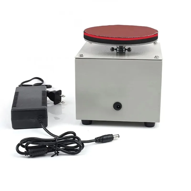 

Electric Mini 4 Inch Disc Sander, 150W Multi-function Surface Polisher Grinder Machine with LCD Display, Adjustable Speed